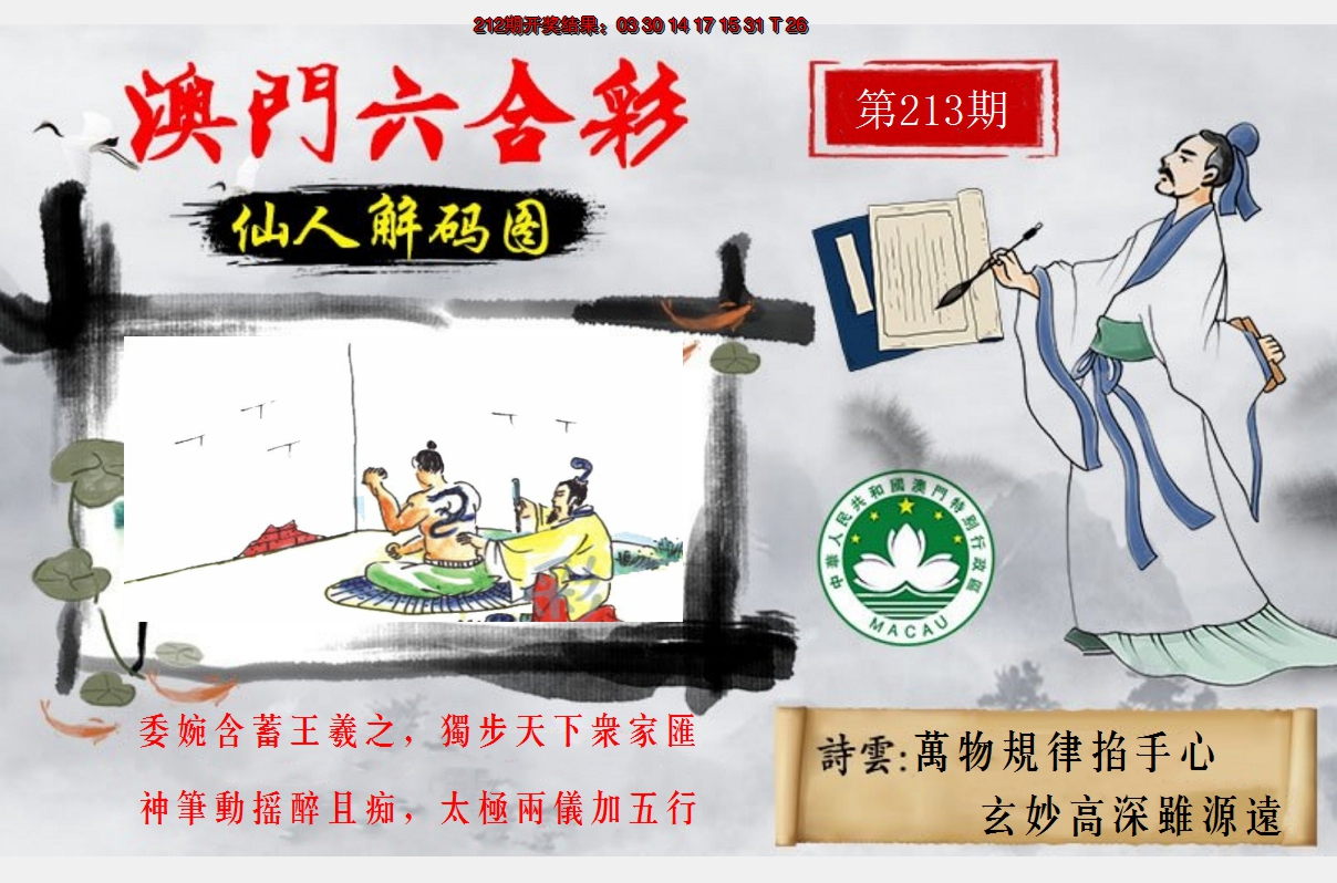 2024213期仙人解码图