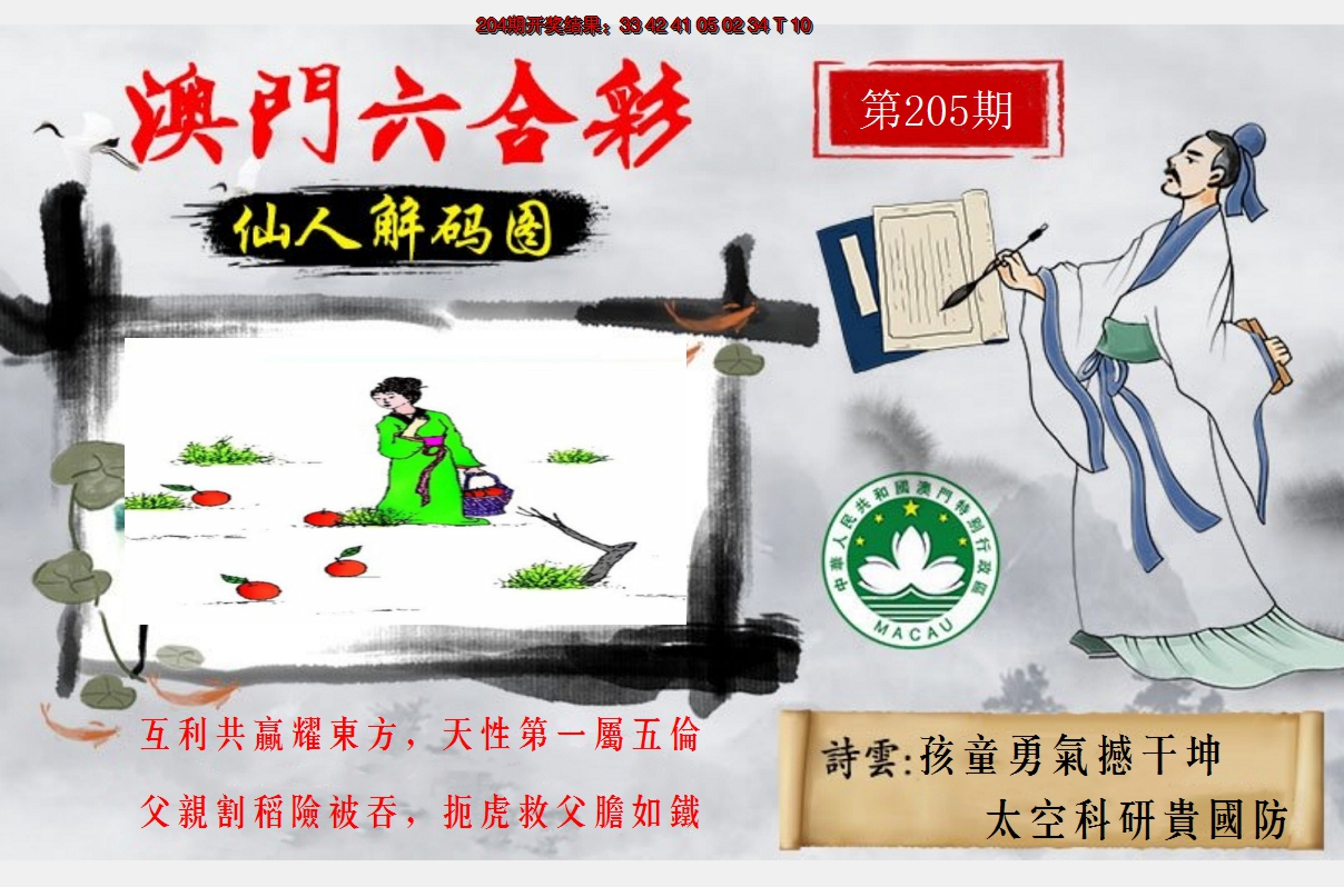 2024205期仙人解码图