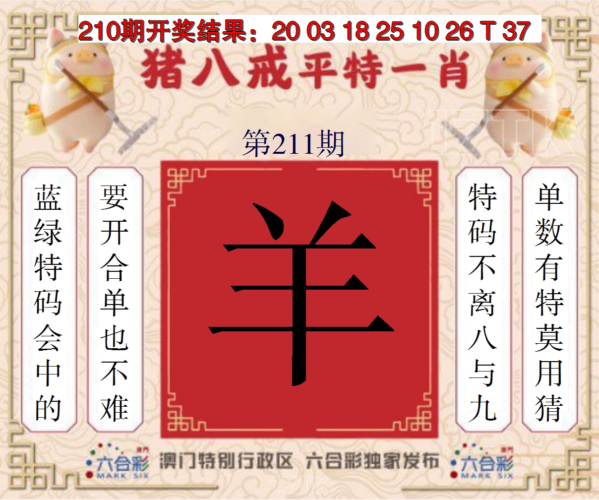 2024211期猪八戒平特一肖