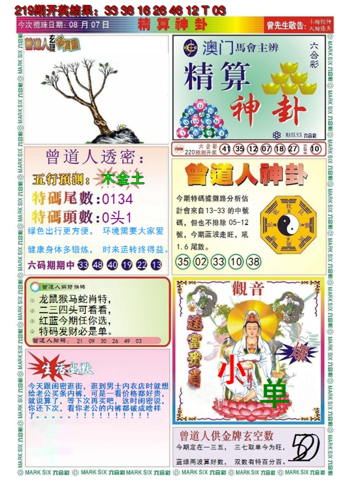 2024220期澳门精算神卦