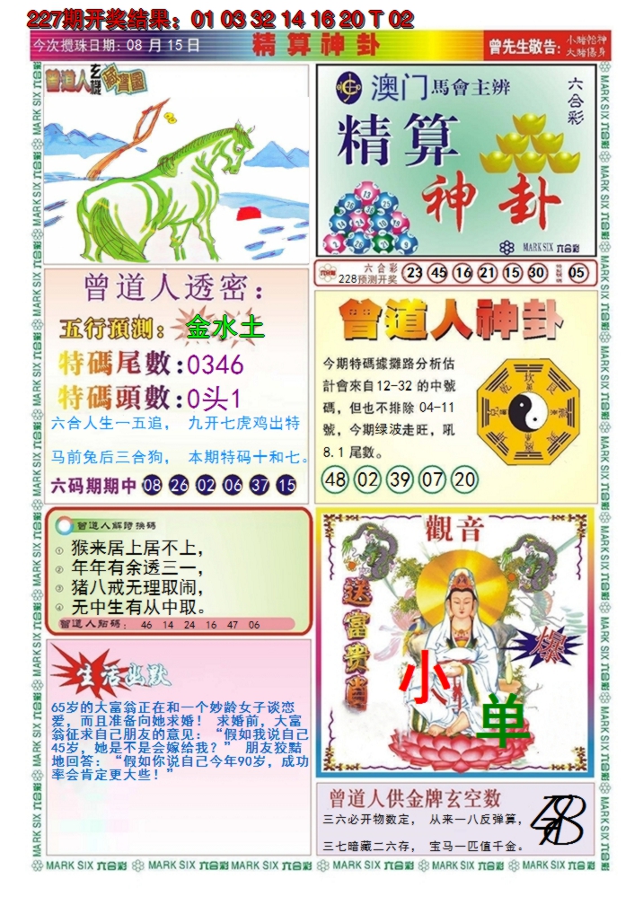 2024228期澳门精算神卦