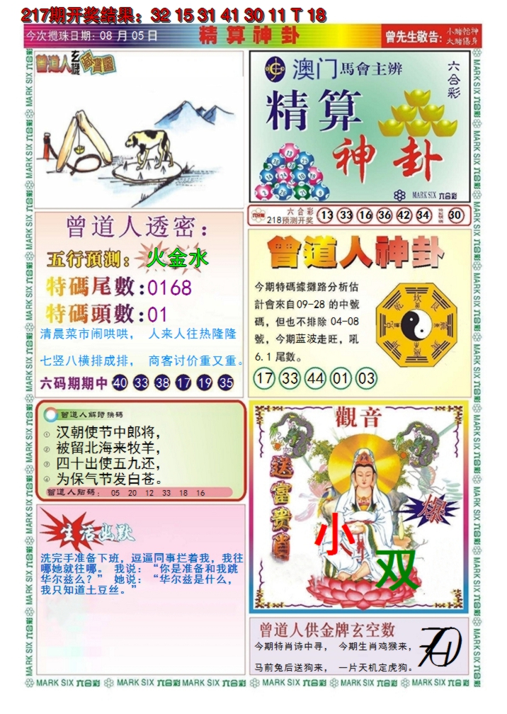 2024218期澳门精算神卦