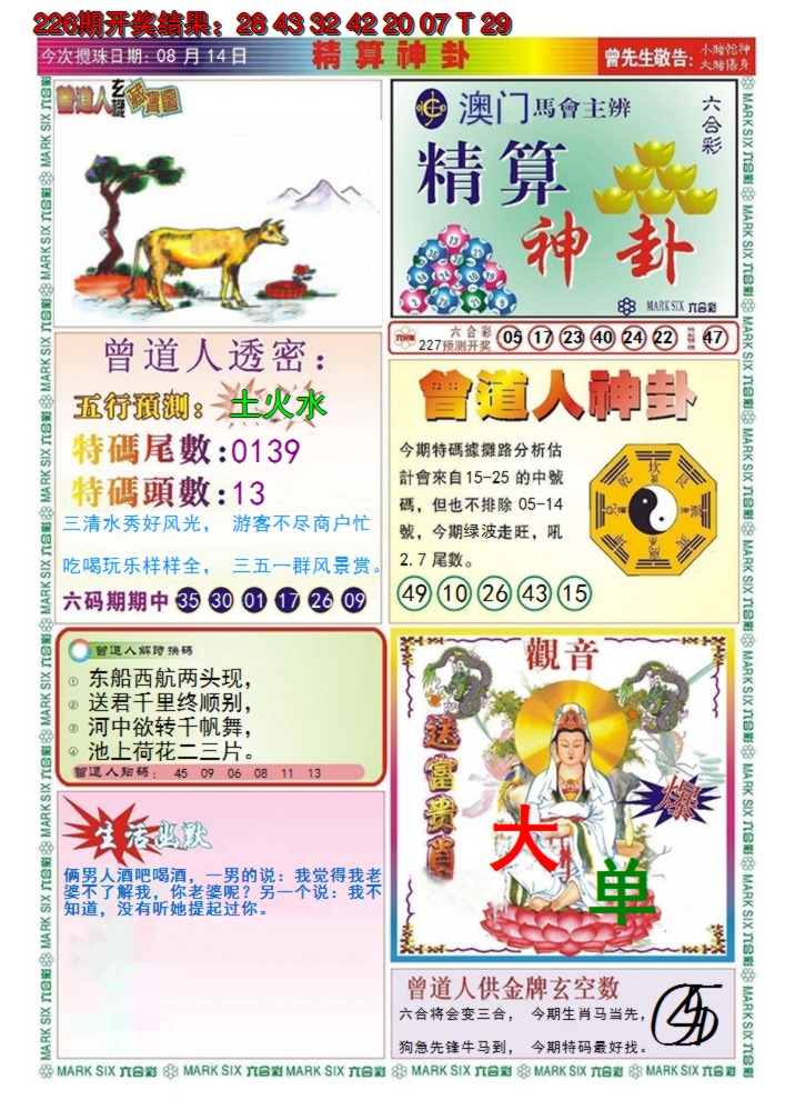 2024227期澳门精算神卦