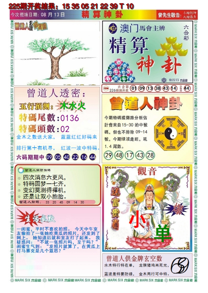 2024226期澳门精算神卦