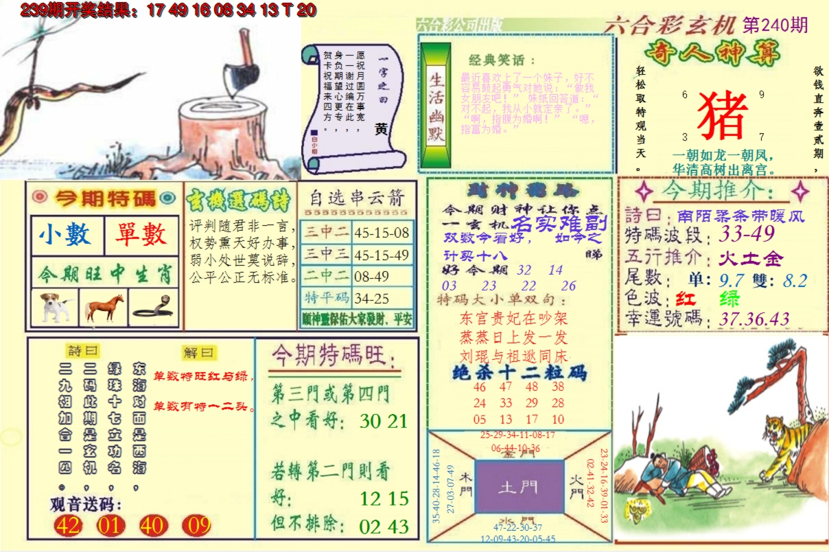 2024240期澳门六合玄机