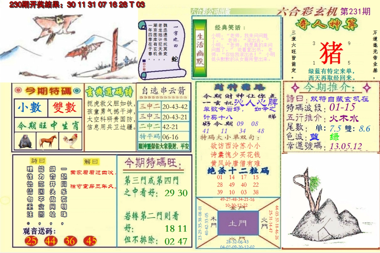 2024231期澳门六合玄机