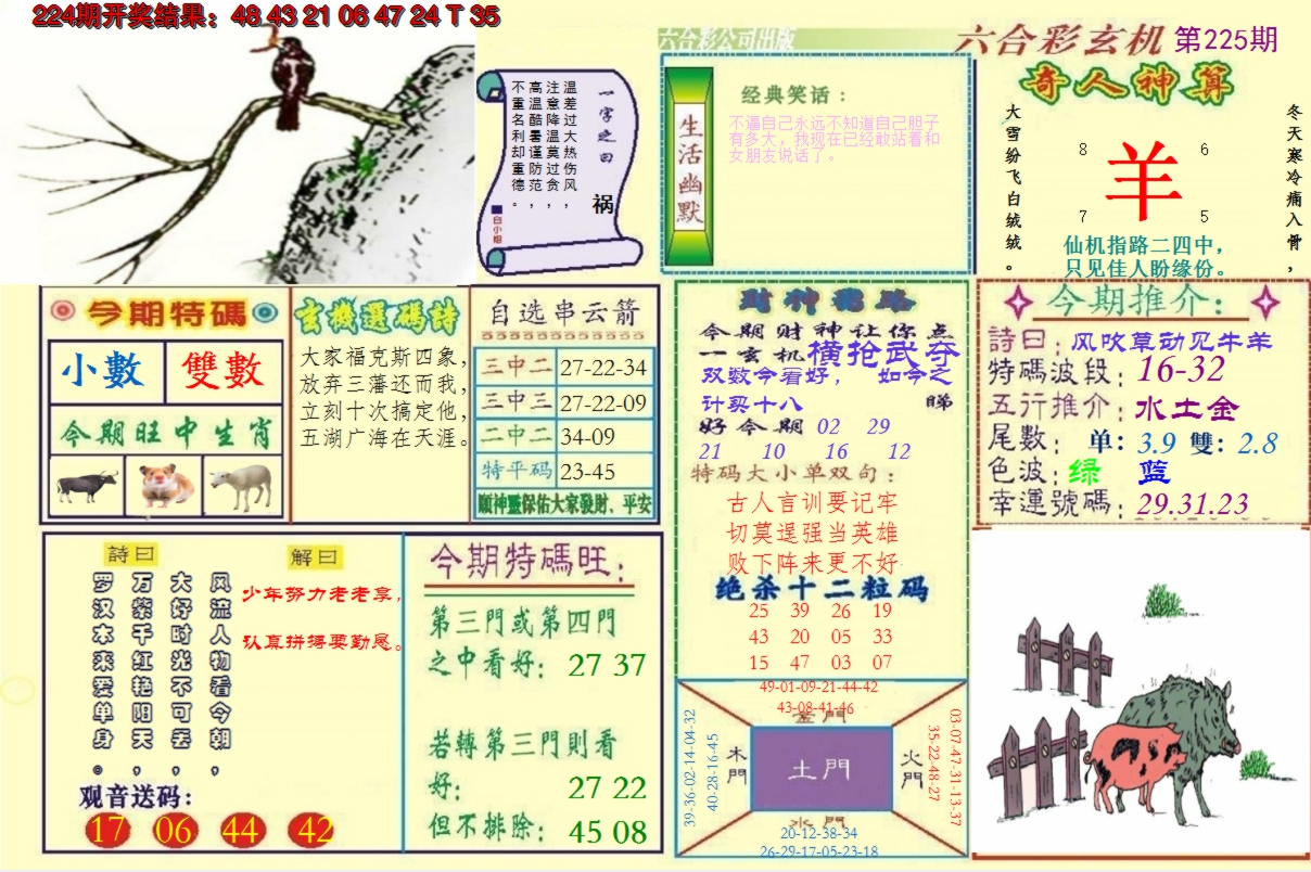 2024225期澳门六合玄机