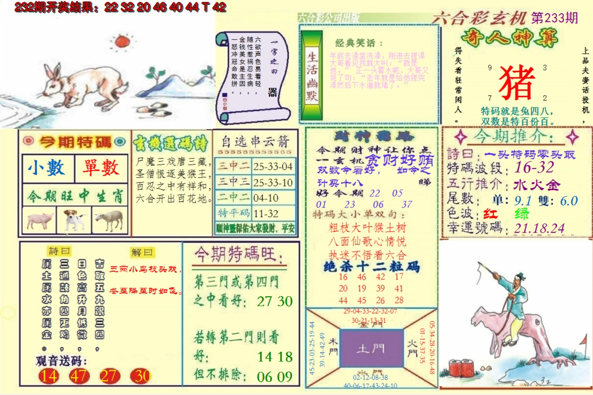 2024233期澳门六合玄机
