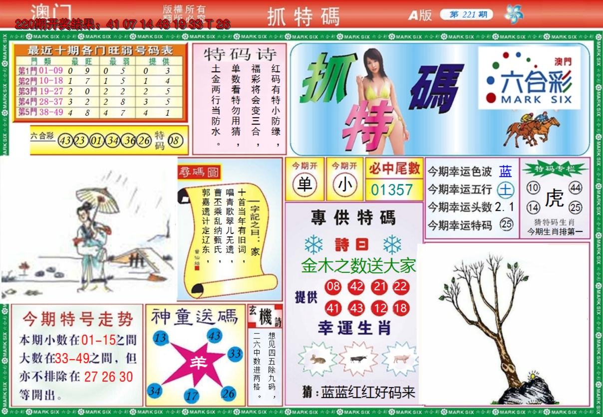 2024221期澳门抓特码A