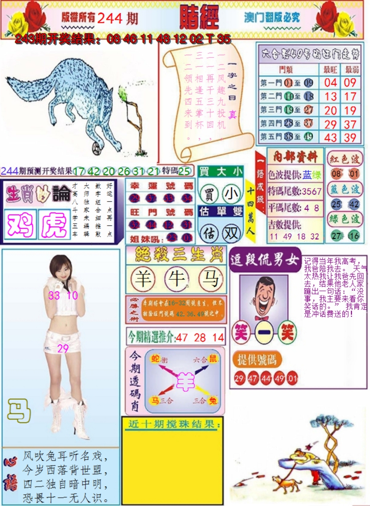 2024244期澳门赌经