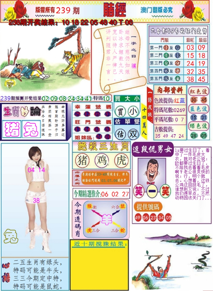 2024239期澳门赌经
