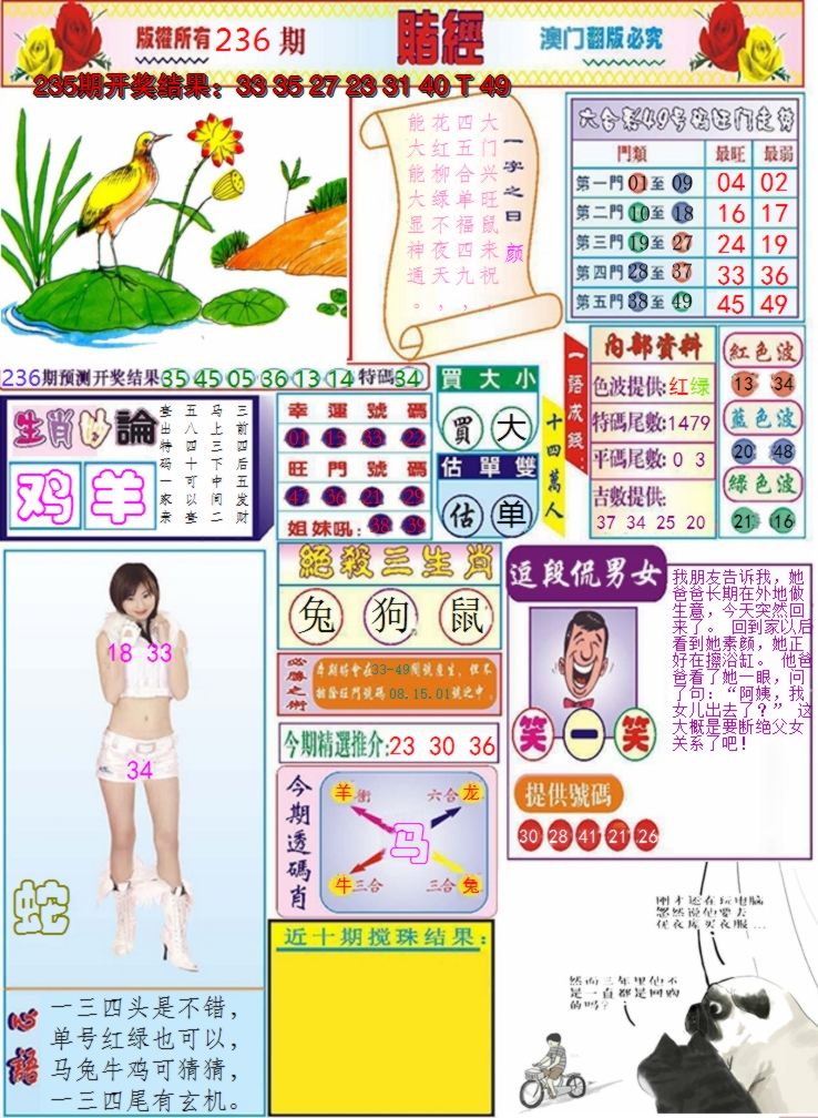 2024236期澳门赌经
