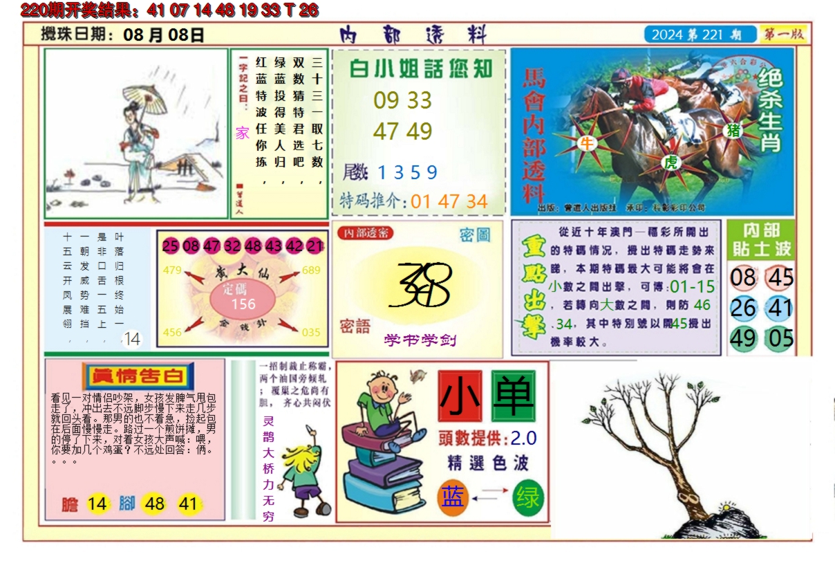 2024221期澳门内部透料A