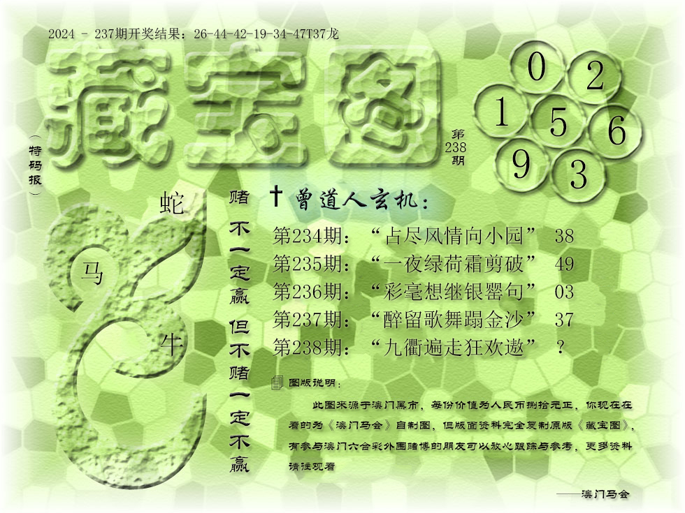 2024238期《藏宝图》