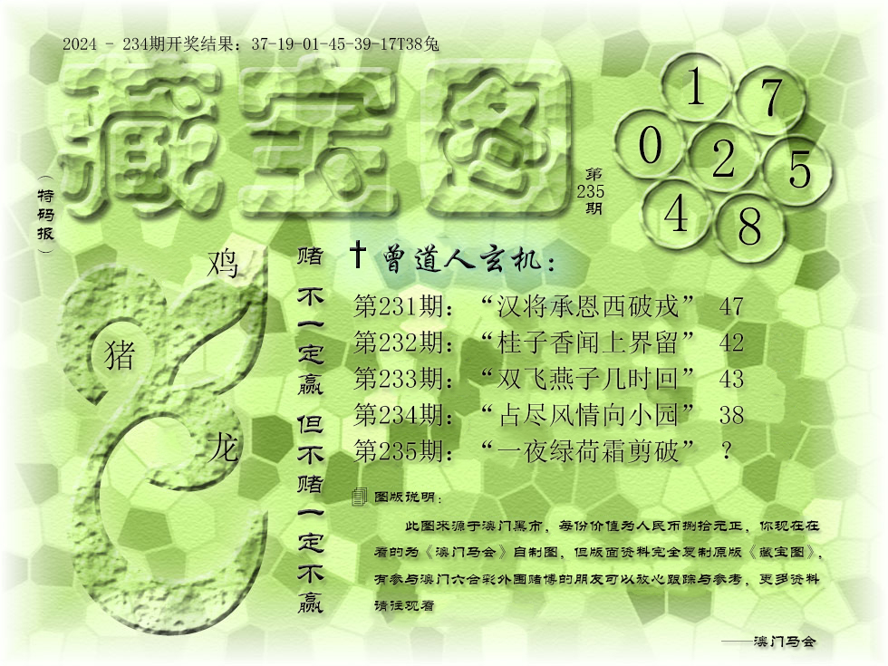 2024235期《藏宝图》