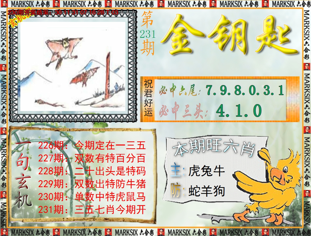 2024231期《澳门金钥匙》