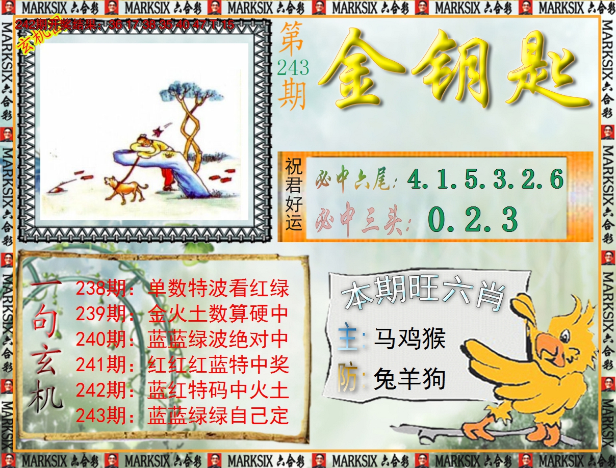 2024243期《澳门金钥匙》