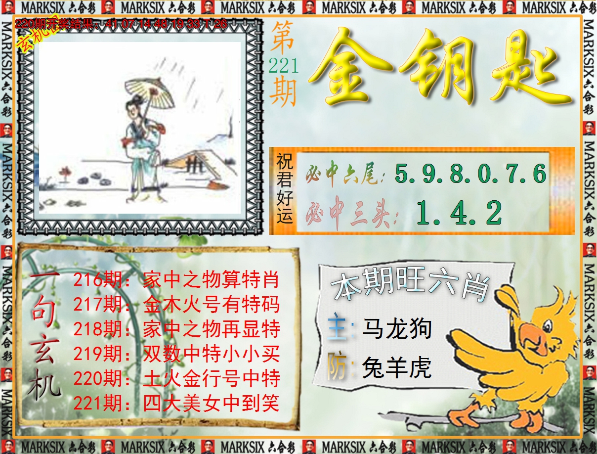 2024221期《澳门金钥匙》