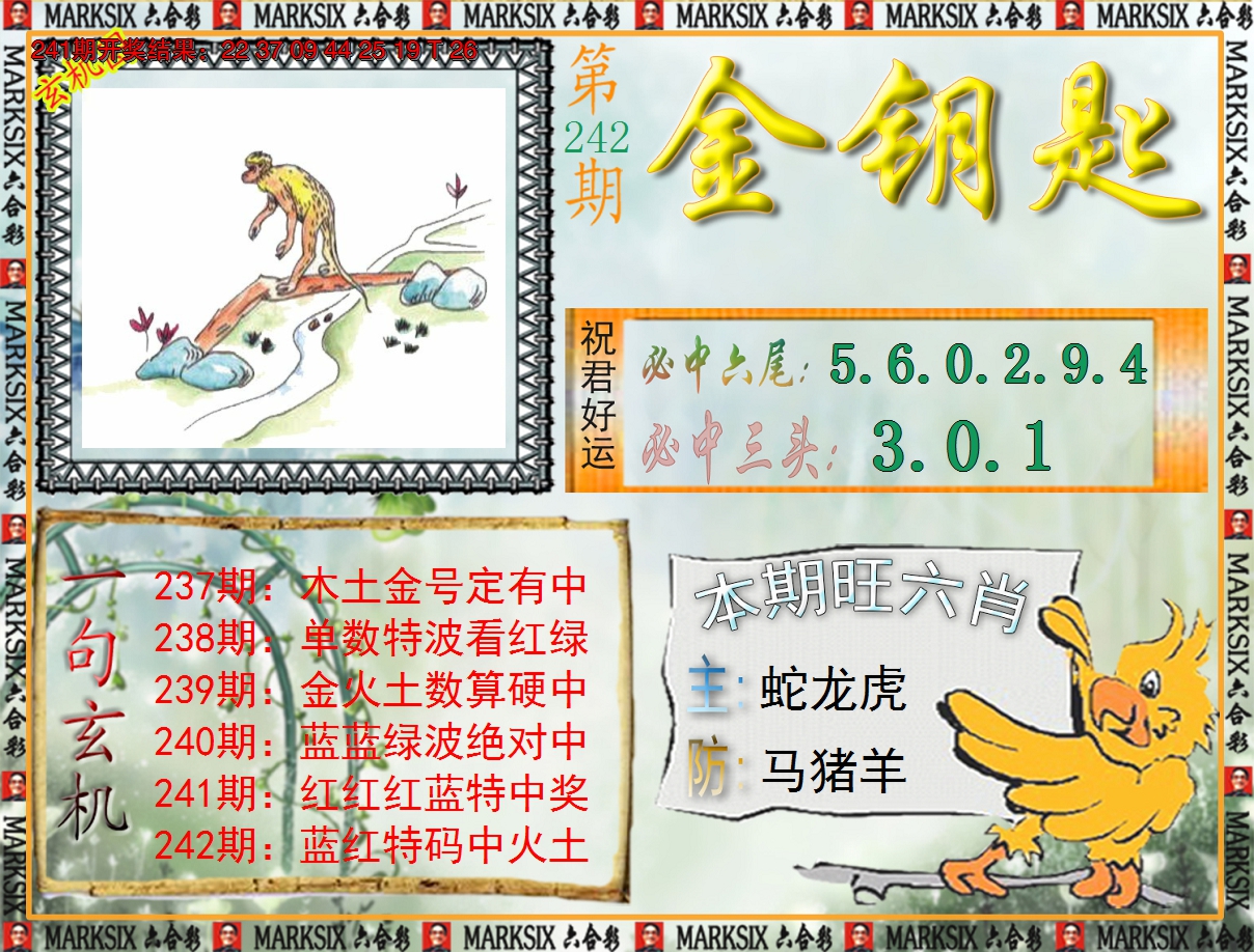 2024242期《澳门金钥匙》