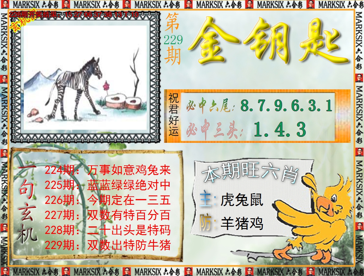 2024229期《澳门金钥匙》