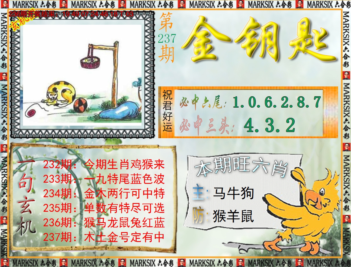 2024237期《澳门金钥匙》