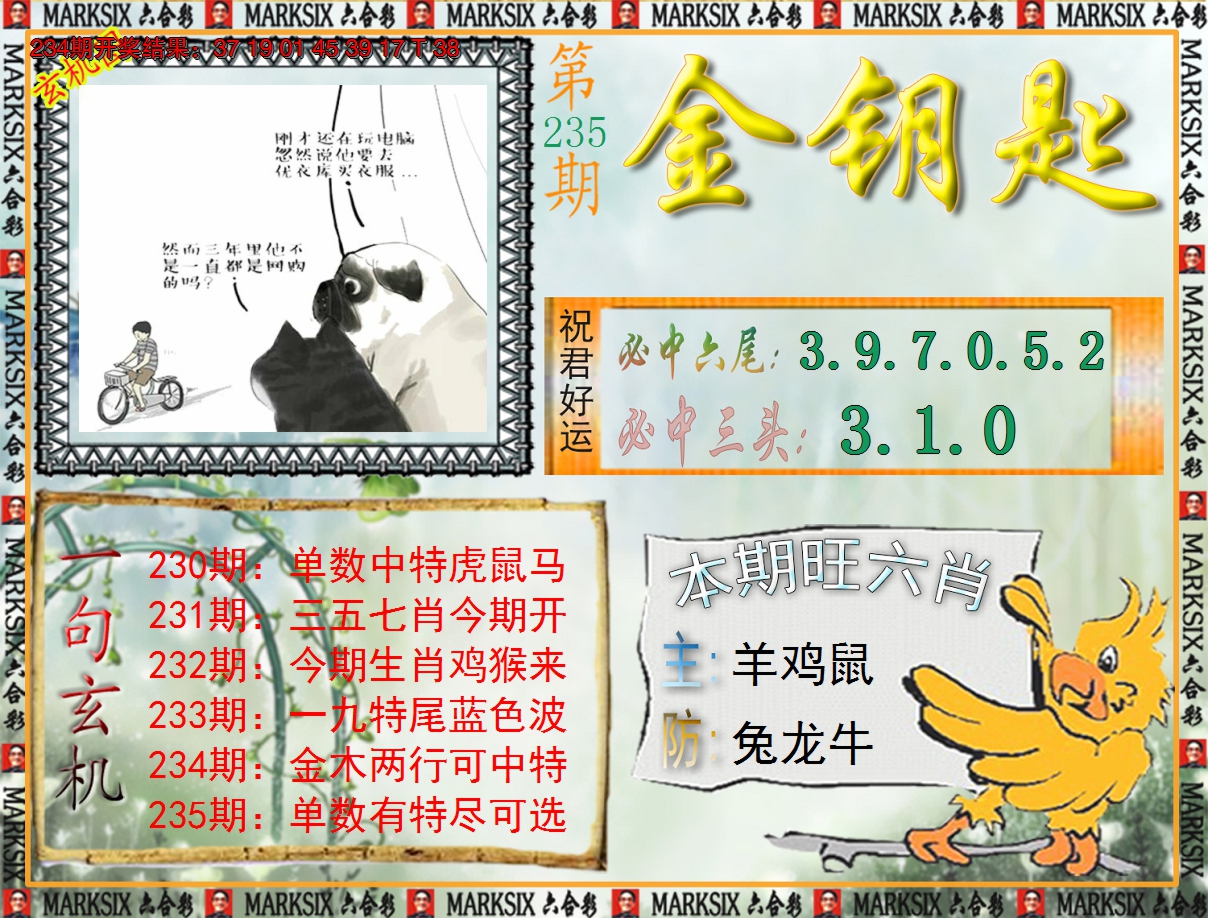 2024235期《澳门金钥匙》