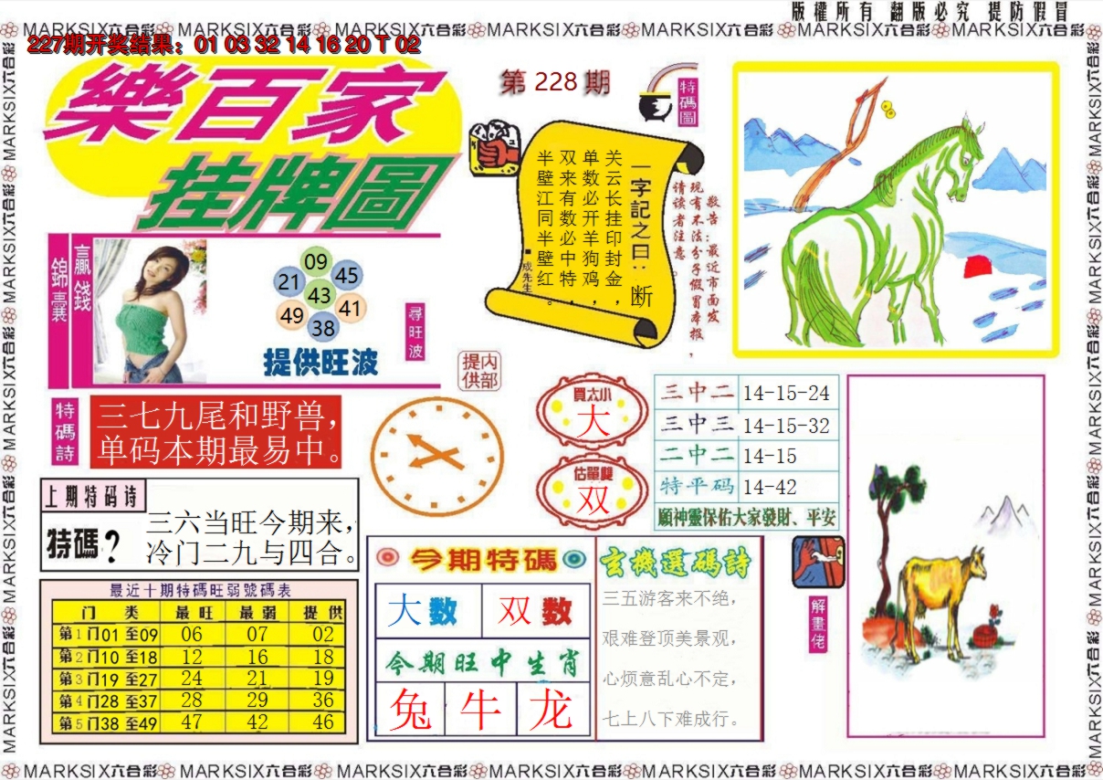2024228期乐百家挂牌图