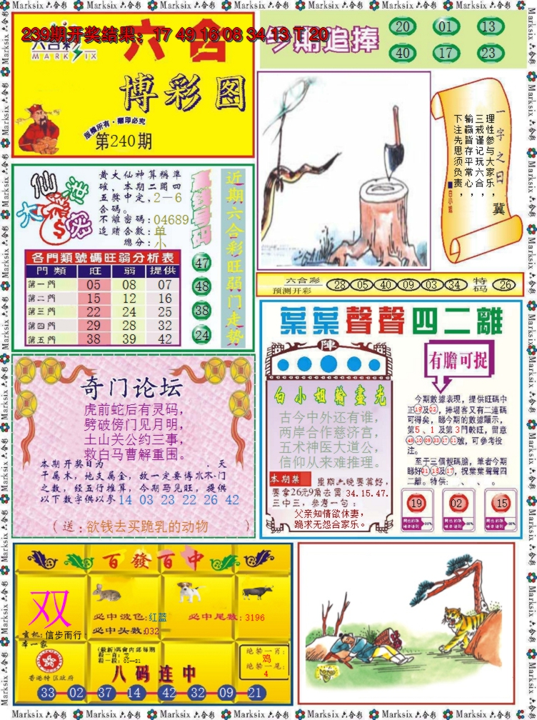 2024240期六合博彩图