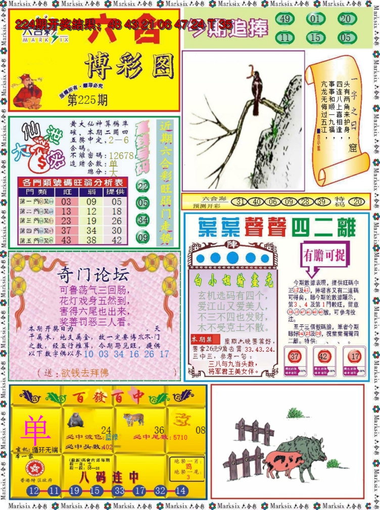 2024225期六合博彩图