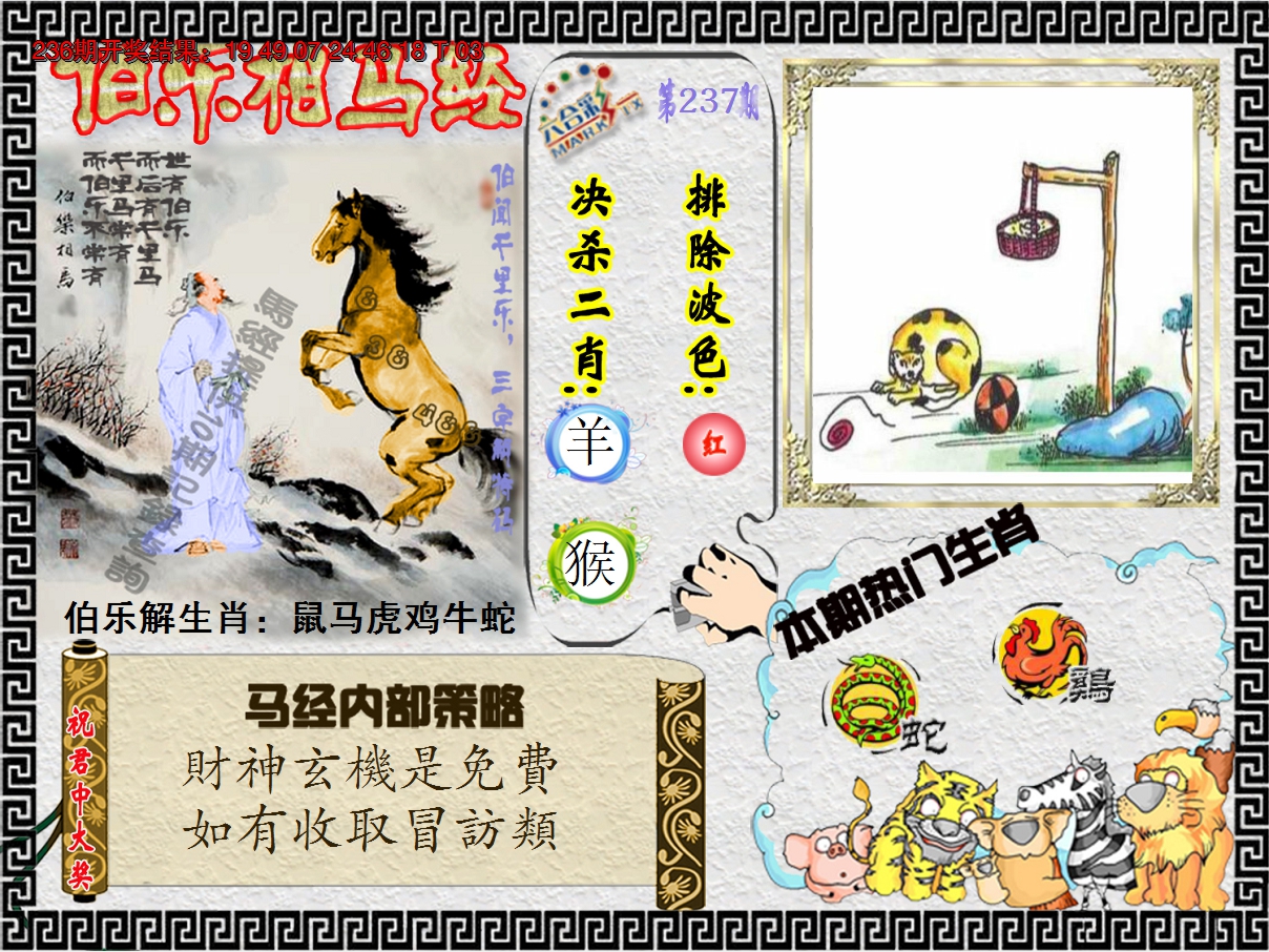 2024237期伯乐相马经
