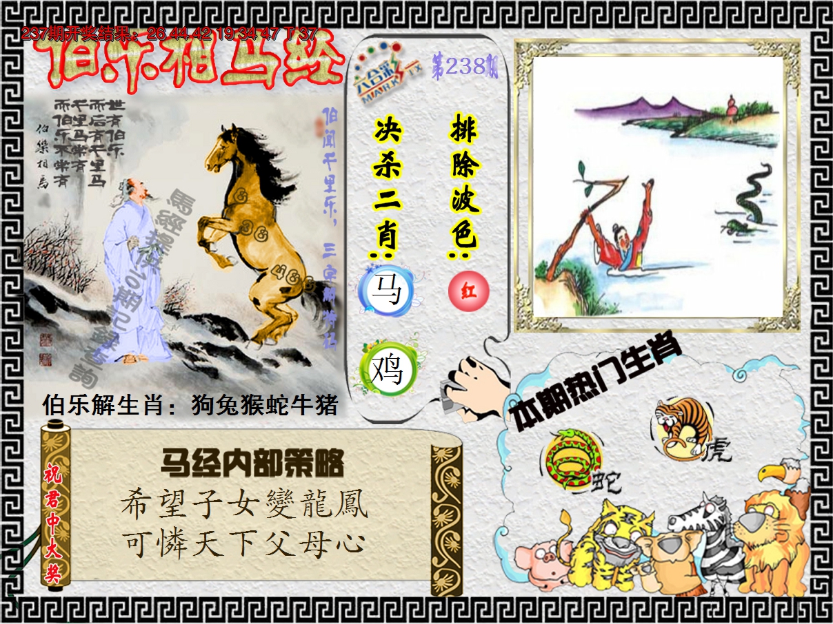 2024238期伯乐相马经