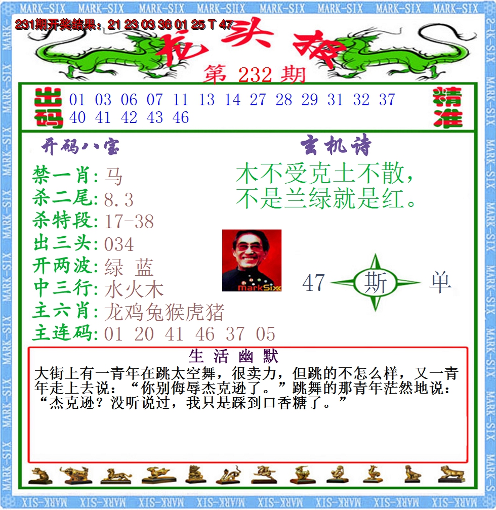 2024232期澳门龙头报