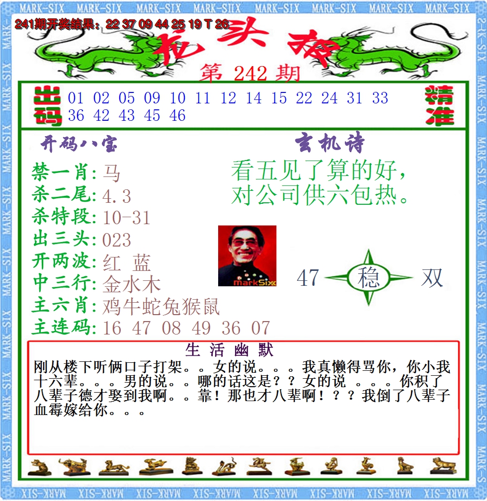 2024242期澳门龙头报