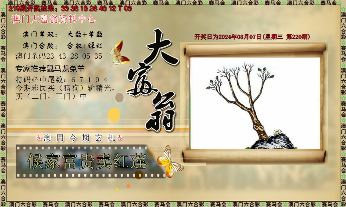 2024220期新大富翁