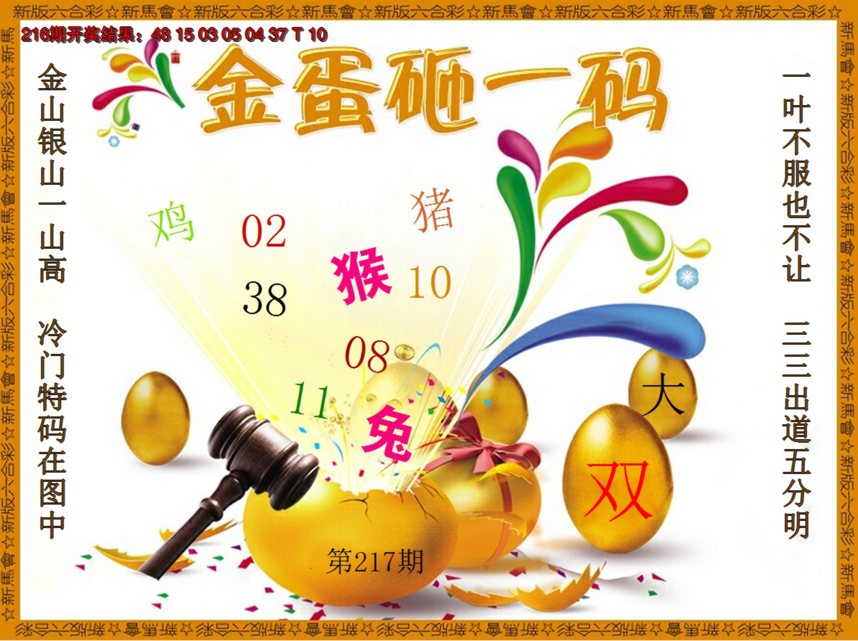 2024217期金蛋砸一码