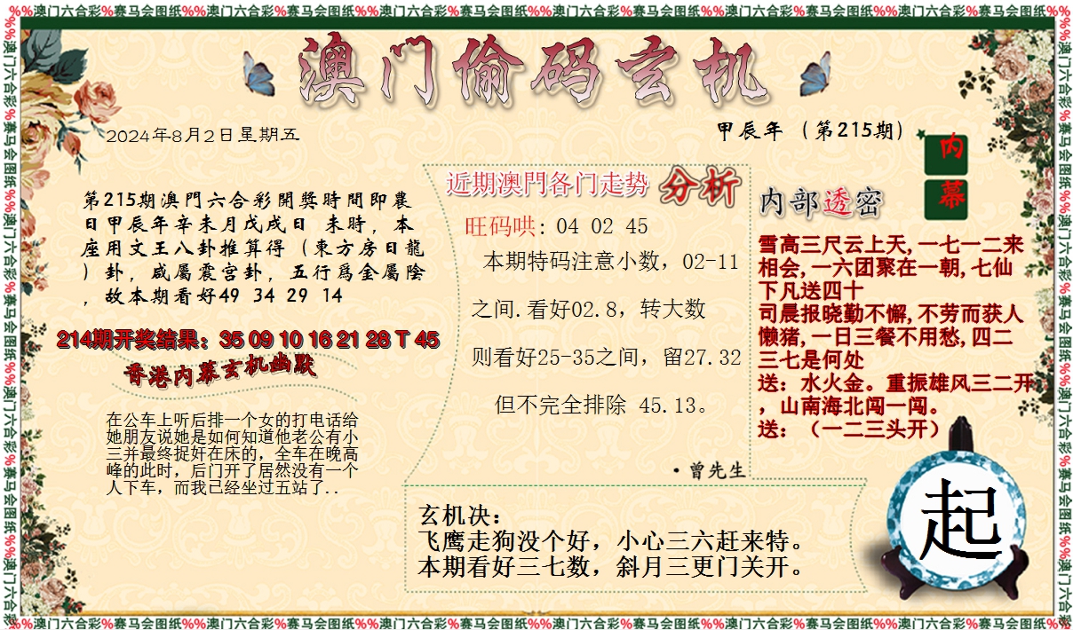 2024215期偷码玄机