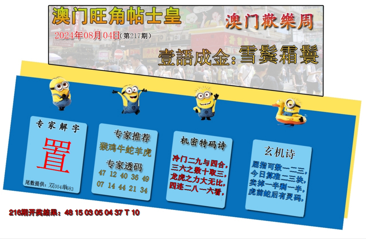 2024217期旺角贴士皇