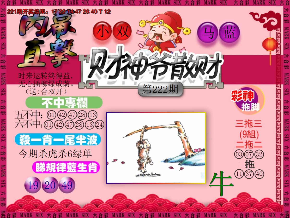 2024222期财神爷散财