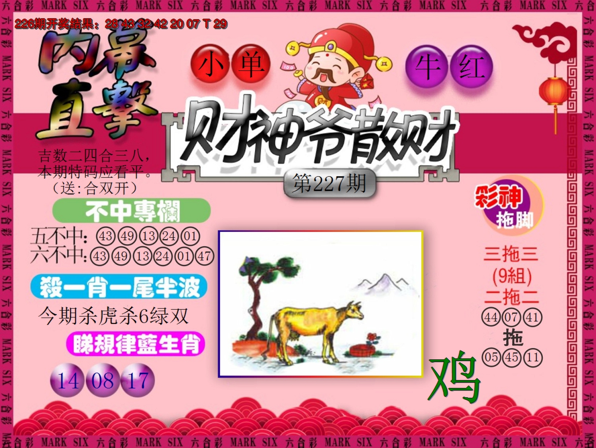 2024227期财神爷散财