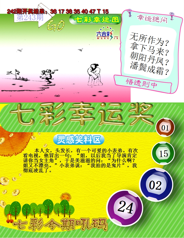 2024243期七彩幸运奖