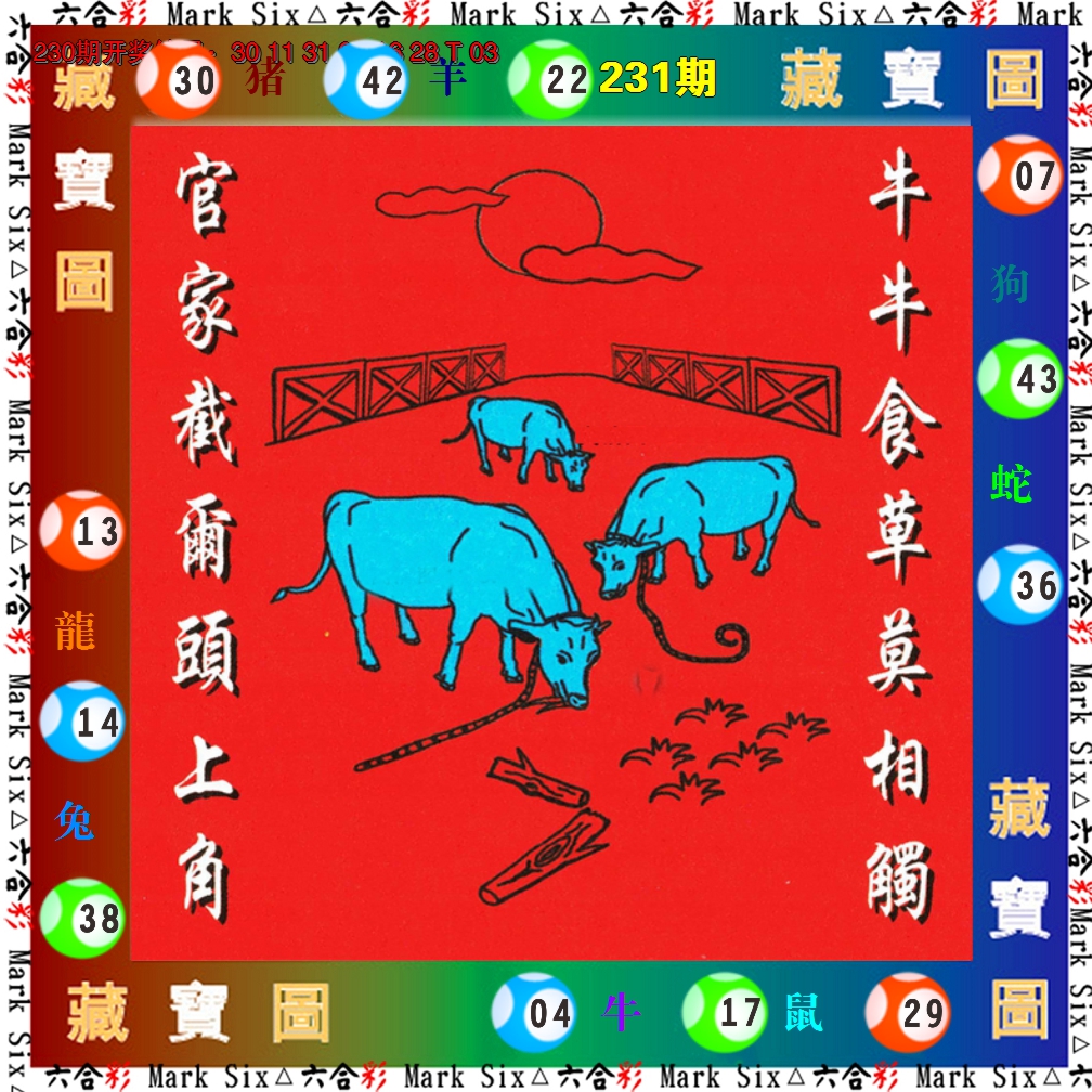 2024231期藏宝图
