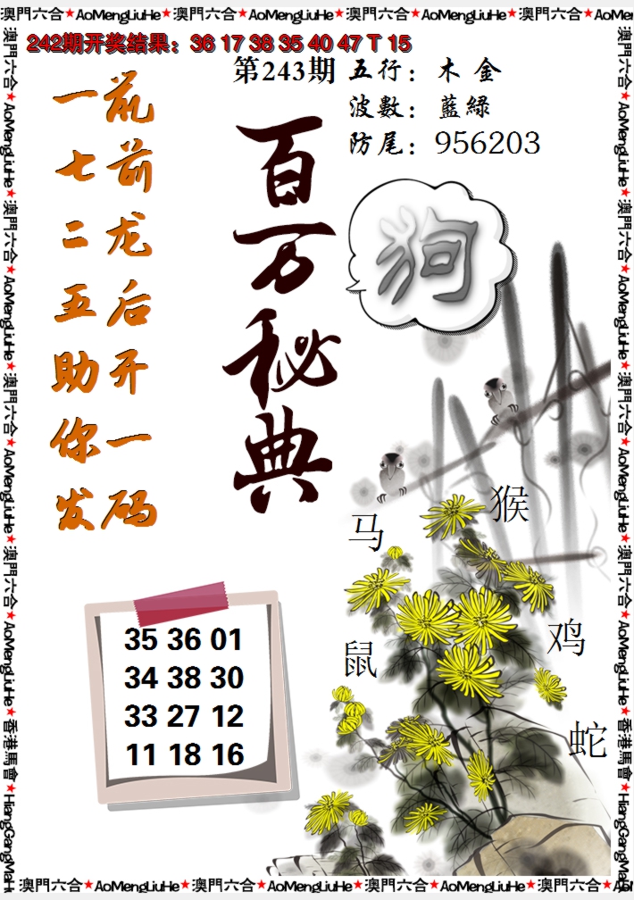 2024243期百万秘典
