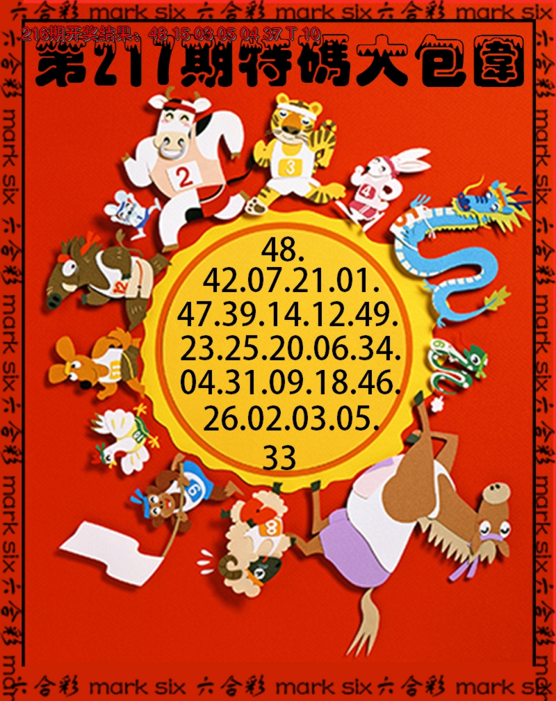 2024217期特码大包围