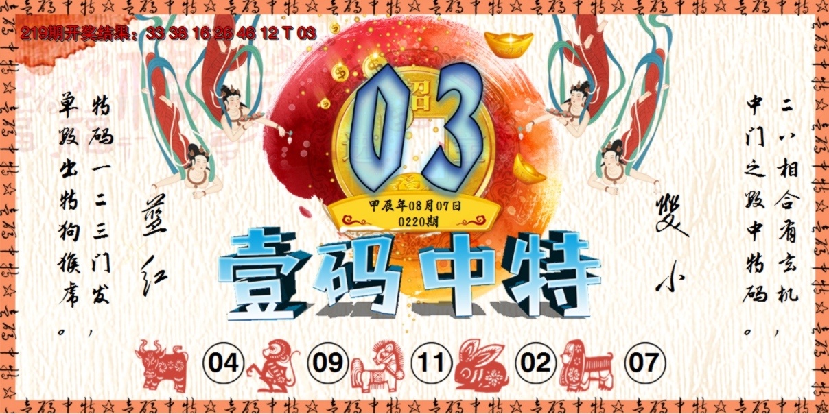 2024220期壹码中特