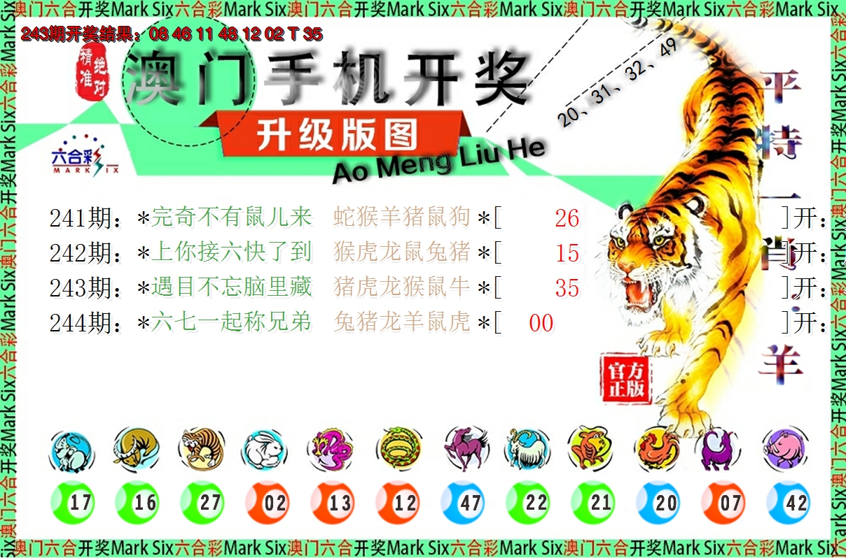 2024244期澳门开奖报