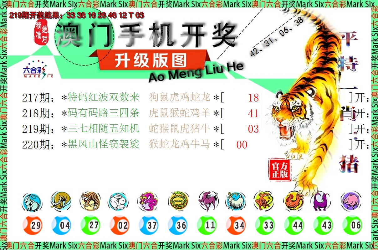 2024220期澳门开奖报