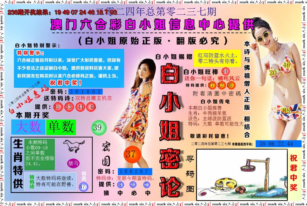 2024237期白小姐密论