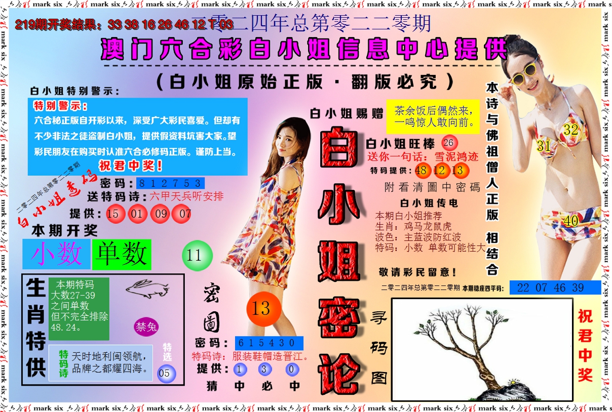2024220期白小姐密论