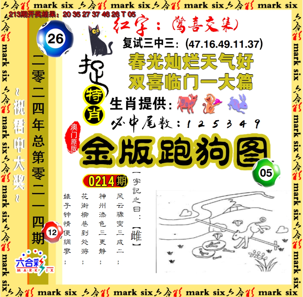 2024214期金版跑狗图