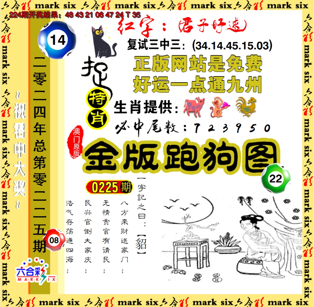 2024225期金版跑狗图